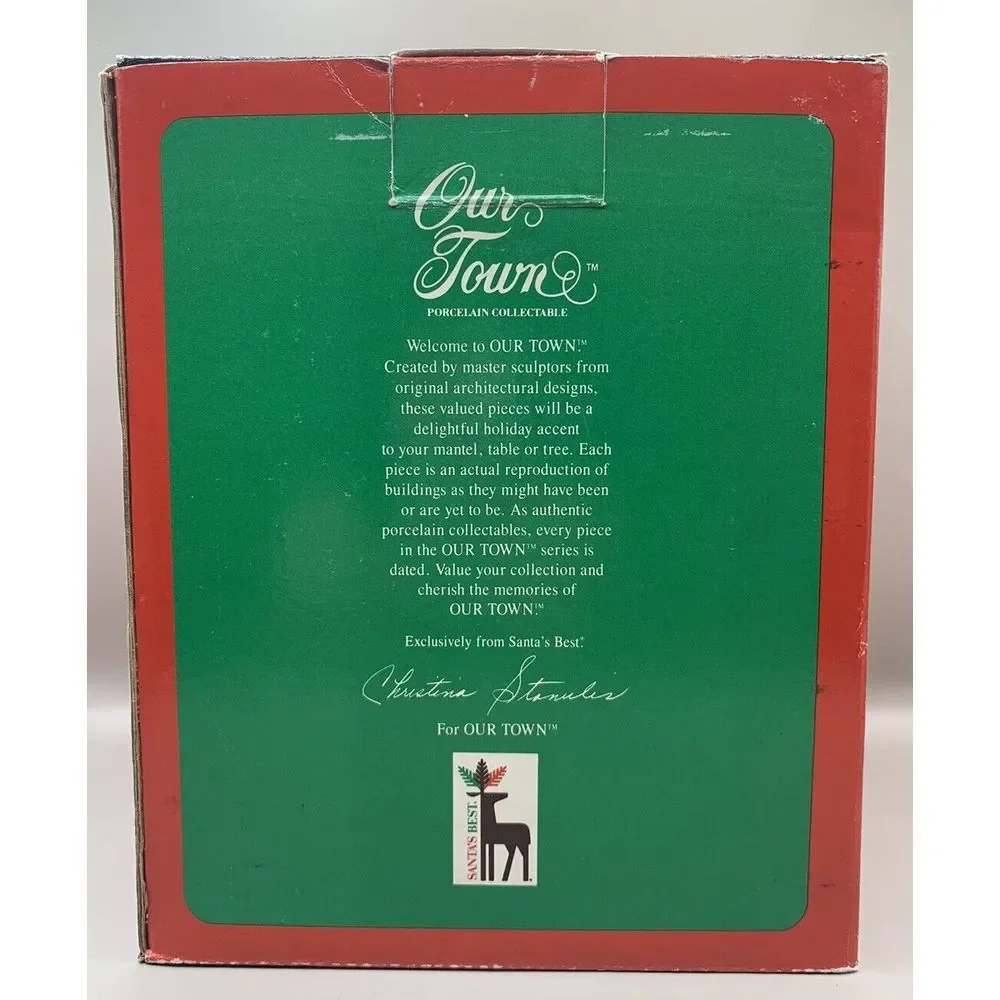 Vintage Santa's Best Our Town‎ Porcelain Collectable 1st Ed The Wilson House